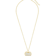 Sterling Silver CZ Statement Heart Pendant