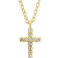 Sterling Silver Sinead Sparkling Cross Pendant