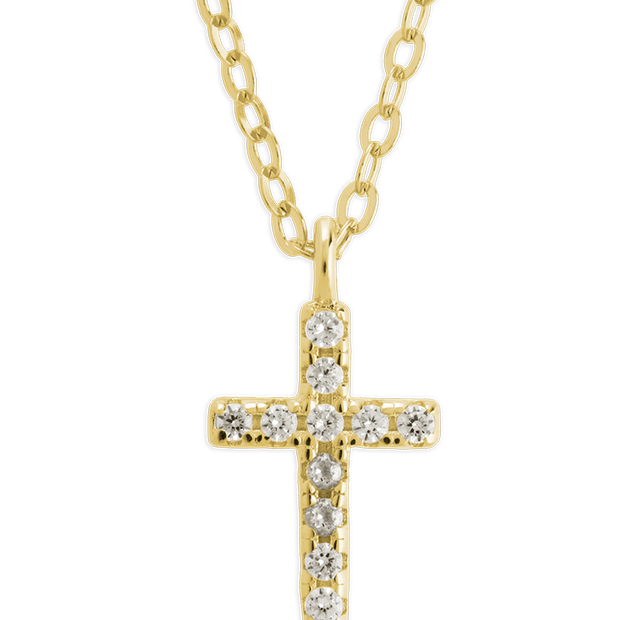 Sterling Silver Sinead Sparkling Cross Pendant
