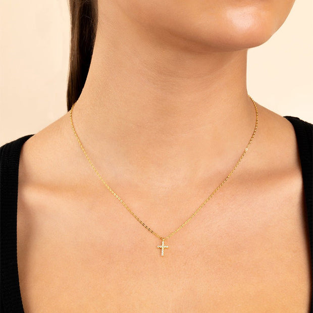 Sterling Silver Sinead Sparkling Cross Pendant