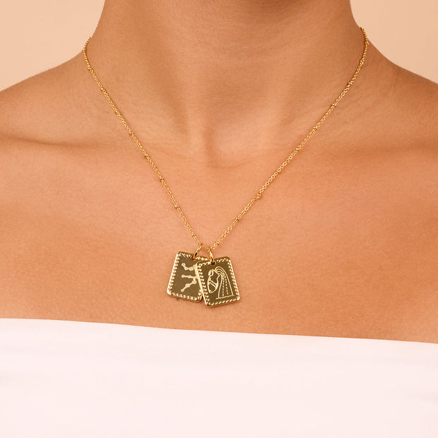 Zodiac Tag Necklace