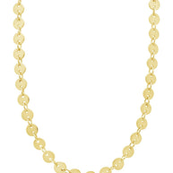 Mini Round Disk Chain Necklace