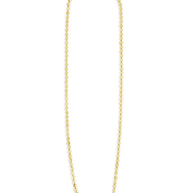 Round Disk Long Chain Necklace