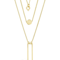 Geometric Multi Layer Necklace