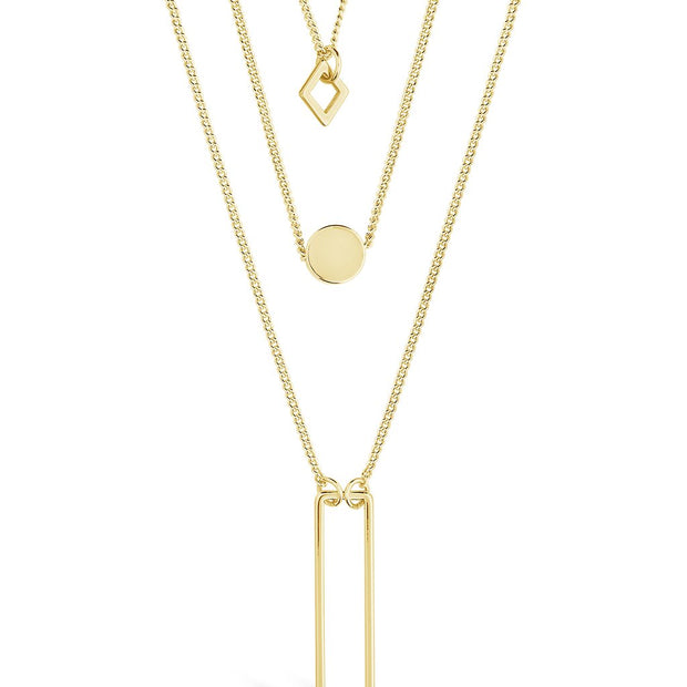 Geometric Multi Layer Necklace