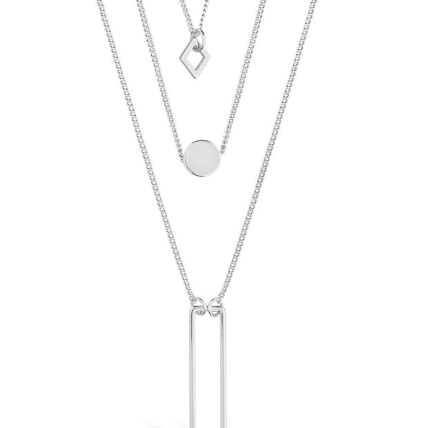 Geometric Multi Layer Necklace