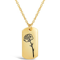 Birth Flower Pendant