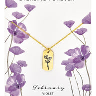 Birth Flower Pendant