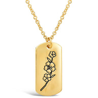 Birth Flower Pendant