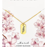 Birth Flower Pendant