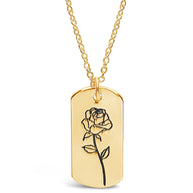 Birth Flower Pendant