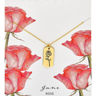 Birth Flower Pendant