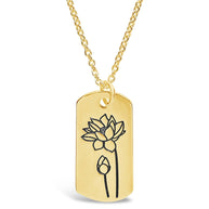 Birth Flower Pendant