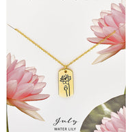Birth Flower Pendant