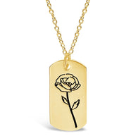 Birth Flower Pendant