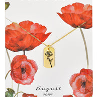 Birth Flower Pendant