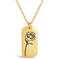 Birth Flower Pendant