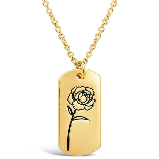 Birth Flower Pendant