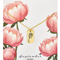 Birth Flower Pendant