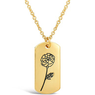Birth Flower Pendant