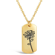 Birth Flower Pendant