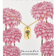 Birth Flower Pendant