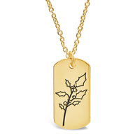 Birth Flower Pendant