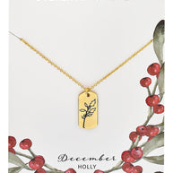 Birth Flower Pendant