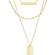 Triple Layered Bar Necklace