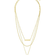 Triple Layered Bar Necklace
