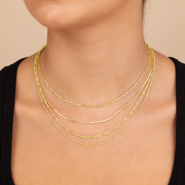 Multi Chain Layered Necklace