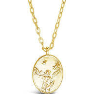 Engraved Garden Pendant