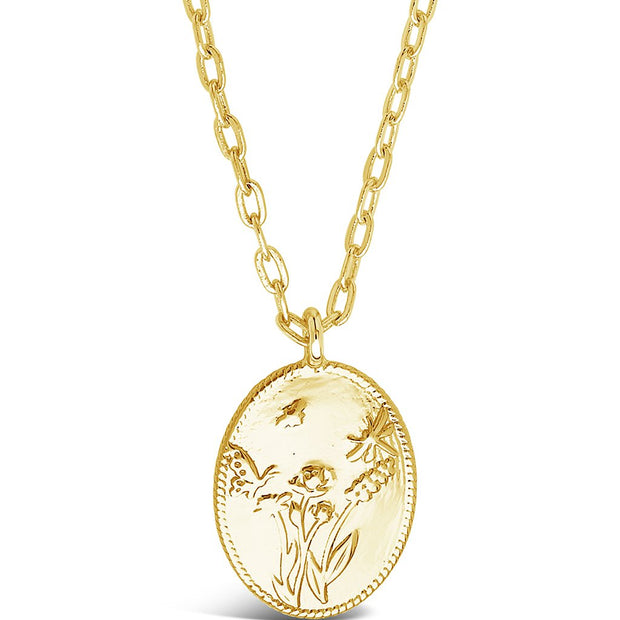 Engraved Garden Pendant