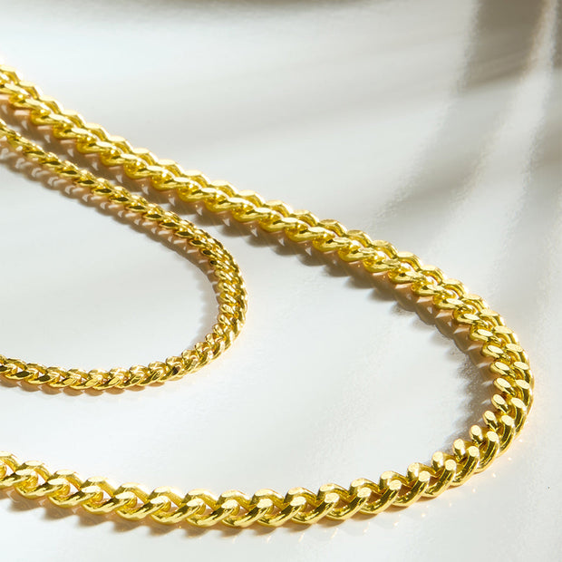 Everyday Layered Curb Chain Necklace