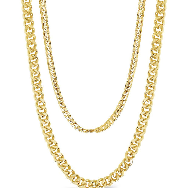 Everyday Layered Curb Chain Necklace