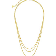 Dainty Three Layer Chain Necklace