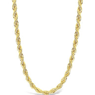 Sterling Silver Rope Twist Chain Necklace