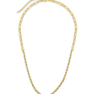 Sterling Silver Rope Twist Chain Necklace