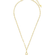 Braided Initial Pendant Necklace