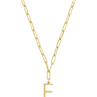 Braided Initial Pendant Necklace