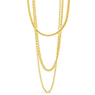 Brenna Triple Layered Chain Necklace