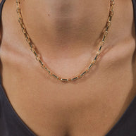 Elara Bold Paperclip Chain Necklace