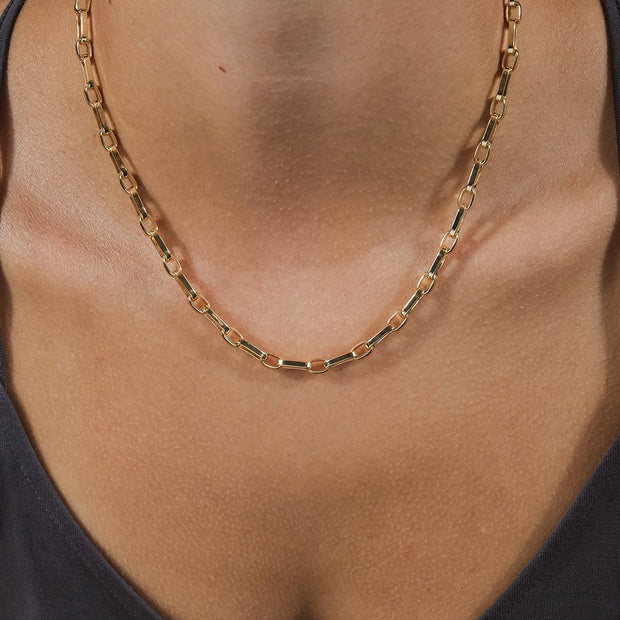 Elara Bold Paperclip Chain Necklace