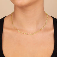 Elysia Delicate Mixed Link Chain Necklace