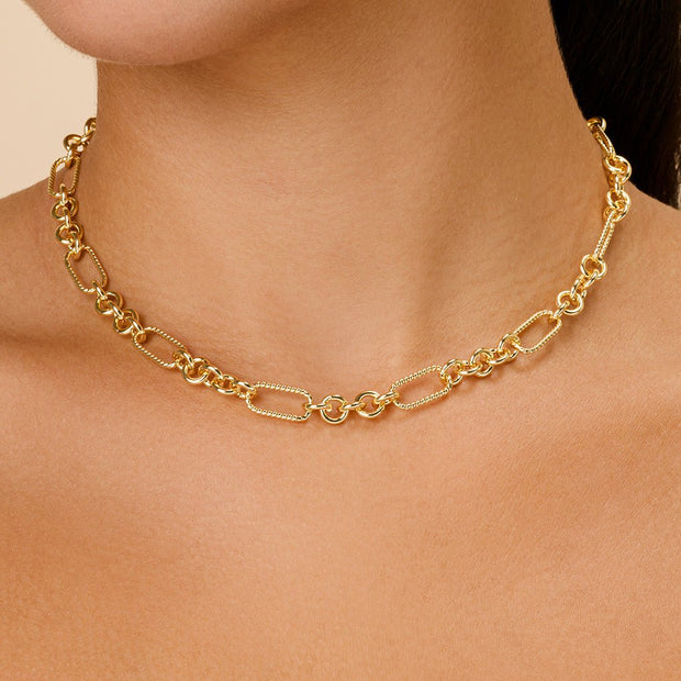 Fianna Mixed Chain Link Necklace