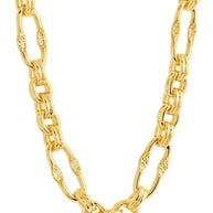 Tegan Textured Long Link Necklace