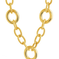 Carter Round Statement Link Necklace