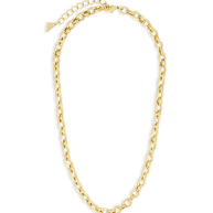Kamora Textured Chain Link Necklace