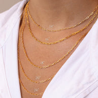 Sterling Silver Paperclip Chain Necklace