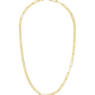 Sterling Silver Paperclip Chain Necklace